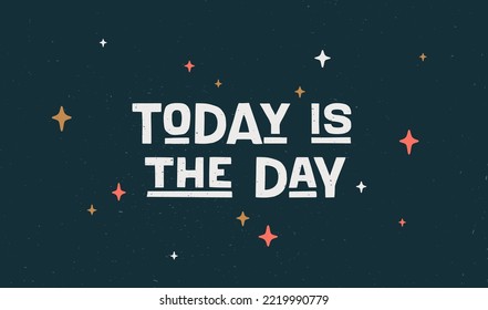 Hello. Poster with hand drawn lettering Hello. Hand drawn vintage drawing for poster, banner, motivation phrase on dark background. Vector Illustration