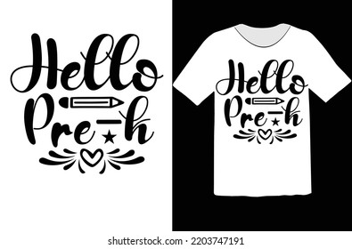 Hello pre-k svg design file