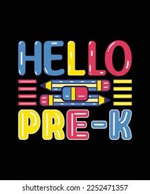 Hello Pre-k t shirt design