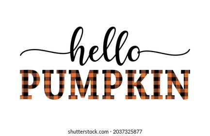 Hello Pumpkin SVG Thanksgiving  Autumn Fall Vector and Clip Art svg