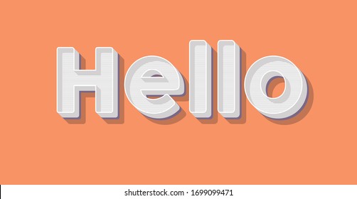 Hello quote message retro style- introduction style