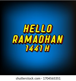 Hello Ramadhan 1441 H Background Design 2