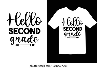 Hello Second Grade Svg Design