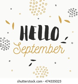 Hello September Card.