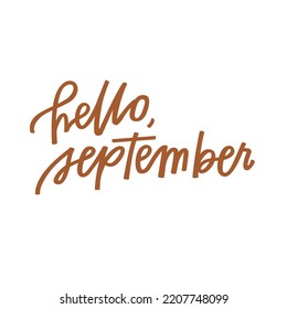 Hola Septiembre saludo con carta manual