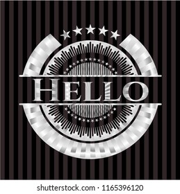 Hello silvery badge