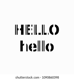 Hello. A simple word. The original font. Fractured font