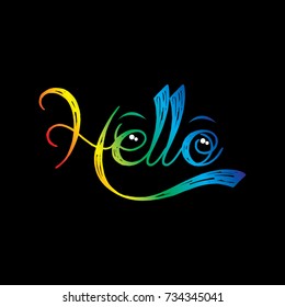 hello smile simple logo