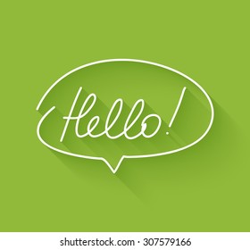 Hello Speech Bubble