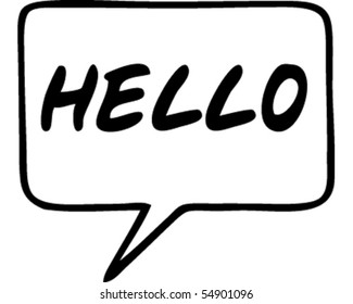 Hello Speech Bubble