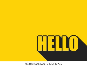 Hello. Speech Bubble Banner concept, Hello Banner Design Vector 