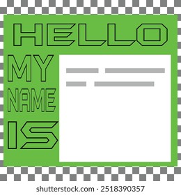 Hello speech bubble icon in flat style. Hi message vector illustration on isolated background. My name sign business concept. Design EPS 10. 