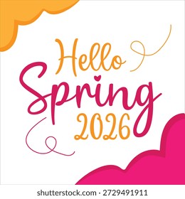 Hola Primavera 2026 Vector - Primavera Temporada Vector