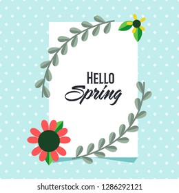 Hello Spring Background Illustration