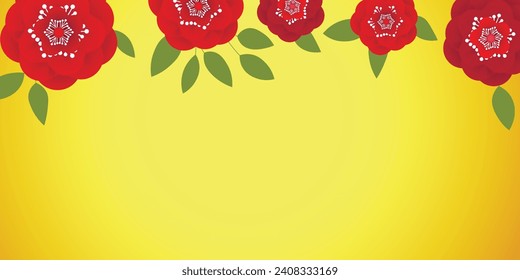 Hello spring banners collection. Background with color leaves, flowers. Nature concept design. Modern floral compositions in trendy flat simple style. Vector illustration for poster, greeting card.