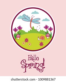 Hello spring card