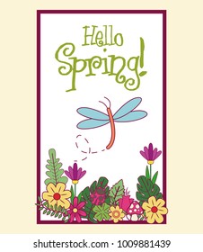 Hello spring card
