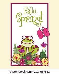 Hello spring card