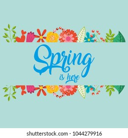 hello spring card