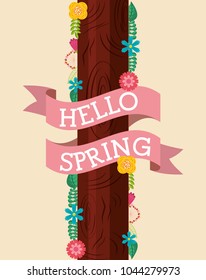 hello spring card