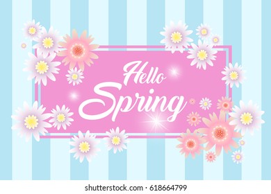 Hello Spring  card design