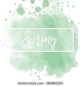 hello spring card, illustration in vector format