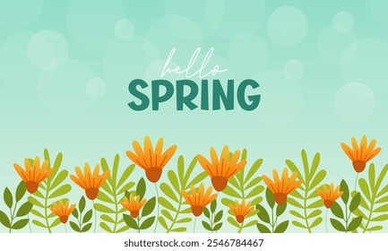 Hello spring. Spring is coming. Spring wallpaper.