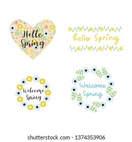 Hello spring floral set