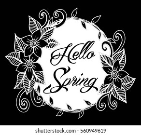 Hello Spring Floral wreath