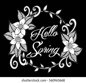 Hello Spring Floral wreath