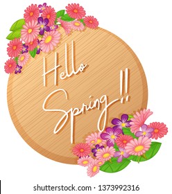 Ilustración del concepto de flor de primavera