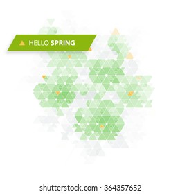 Hello Spring! Funky Background
