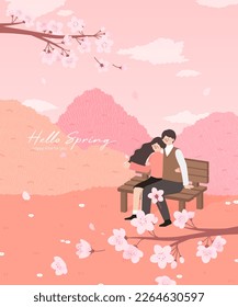 Hello Spring,
a garden illustration full of flowers