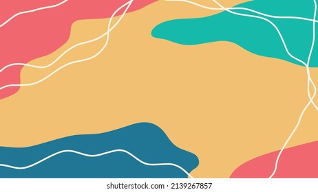 Hello Spring hand sketched background. vintage lettering banner poster template background