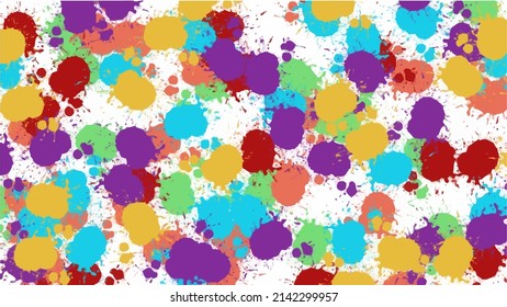 Hello Spring hand sketched background. vintage lettering banner poster template background. blots background.