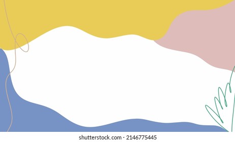 Hello Spring hand sketched background. vintage lettering banner poster template background