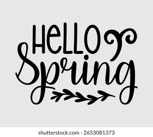 Hello Spring, Happy Spring Eps design, Spring Eps Cut File, Hoppy t shirt, Bunny and spring Eps, Egg for Kids, Cut File Cricut