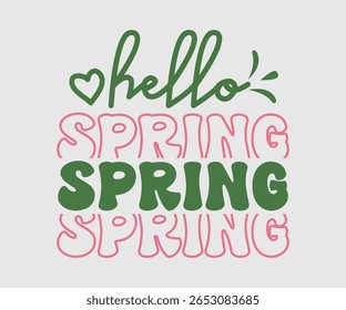 Hello Spring, Happy Spring Eps design, Spring Eps Cut File, Hoppy t shirt, Bunny and spring Eps, Egg for Kids, Cut File Cricut