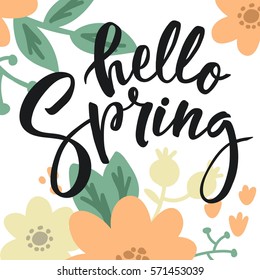 Hello Spring Lettering