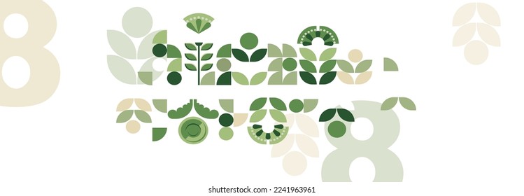 Hola primavera. Naturaleza, jardín, vacaciones y concepto de 8 marchas. Ilustraciones vectoriales simples. Afiches simbólicos sobre el tema de la paz, la armonía y el día de la mujer. Fondos para banners, etiquetas, portadas