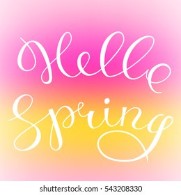 Hello spring poster