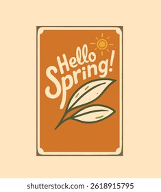 Hello spring seasonal banner collection with floral decoration, artistic hand drawn line art posters set of blooming flowers and plants, elegant springtime illustrations for seasonal design

