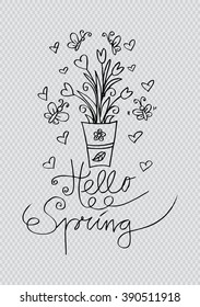  Hello spring tulips in flower vase