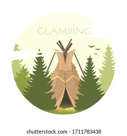 Hello Spring vector illustration. Hand drawn elements - bird, flower, lettering.