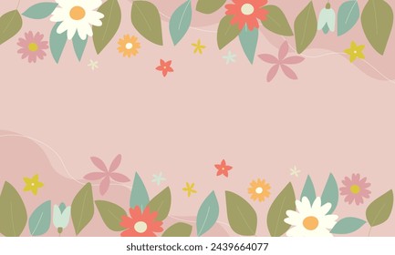 Hello Spring. Spring wallpaper. Spring season background vector.