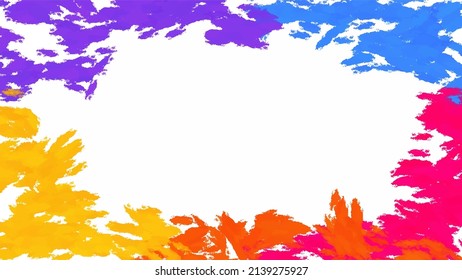 Hello Spring watercolor background. vintage lettering banner poster template background