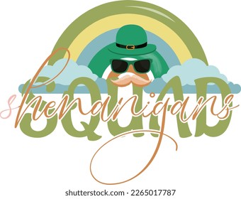 Hello St Patrick's  Sublimation Design 