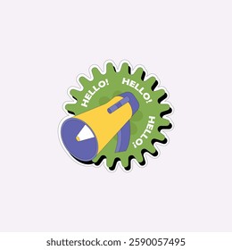 Hello! Sticker Illustration for design needs, Landing Pages, Animation, Apps, Presentations, Content Creator and other Promotions