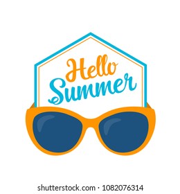 hello summer 2 banner illustrated vacation template