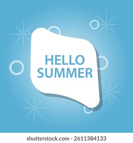 hello summer with 3d topical background leaves.vector illustration background design.